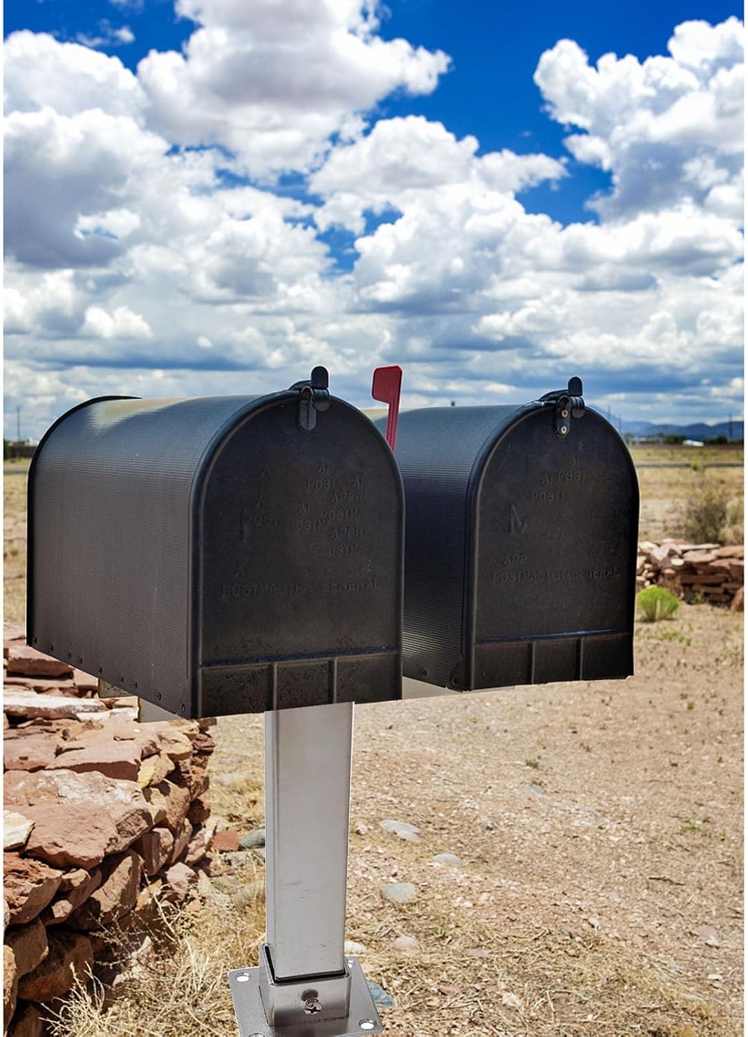 Metal Fence Post Bracket - Outdoor Support for Wood Columns and Mailbox Posts(95x95mm)