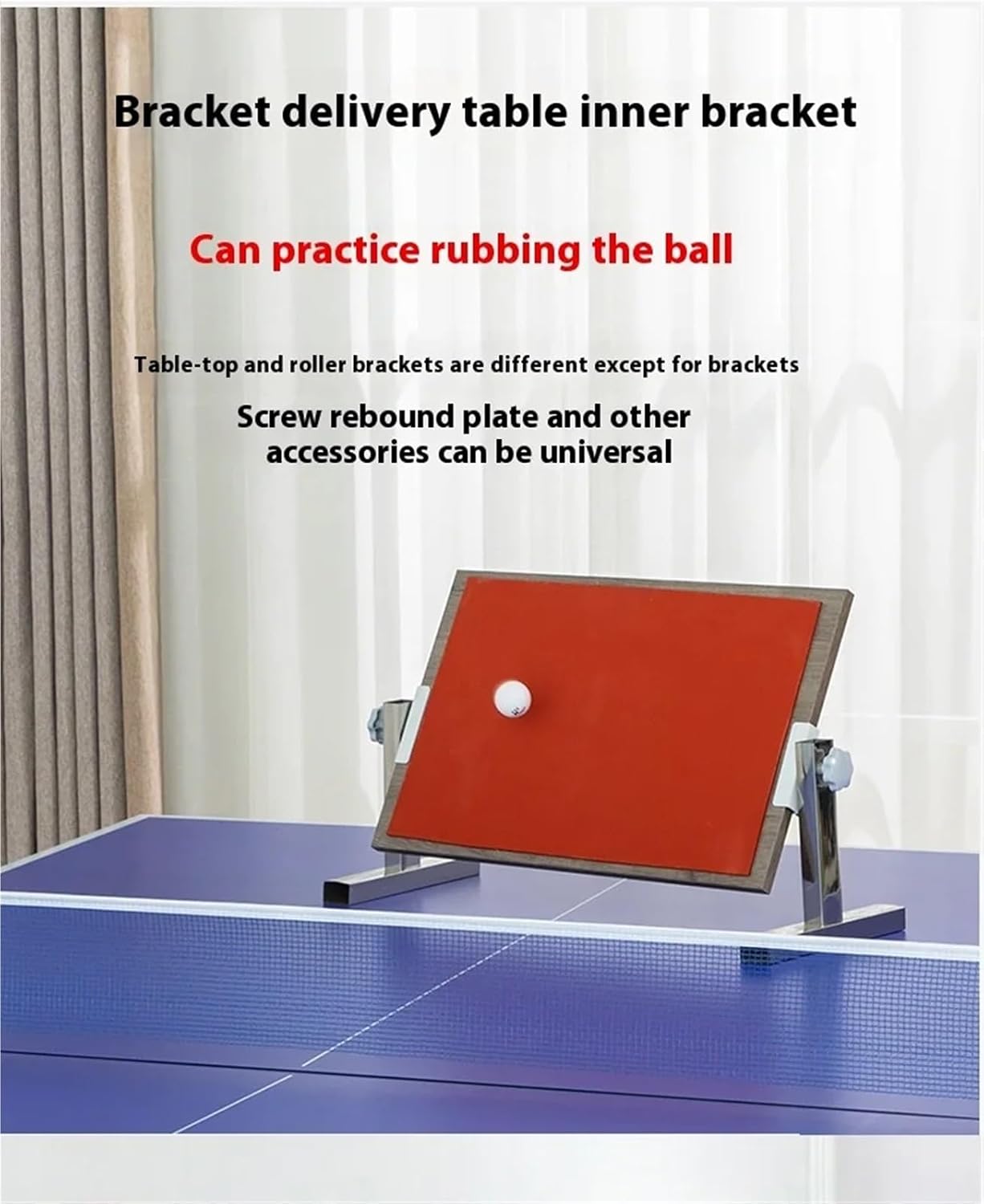 Professional Single Table Tennis Training Kit with Rebound Board and Serve Pair Strike and Practice Ball for Home Gyms and Schools