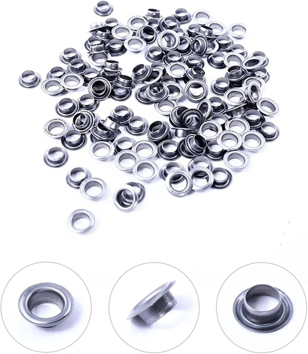 Commercial Puncher Eyelet Feeding Tool, Semi-Automatic Hand Press Grommet Machine, with 3/8'(10MM) Grommet, Tarp Grommet Kit for Fabrics, Canvas, Awnings