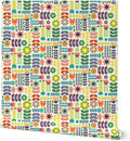 Spoonflower Swedish Folk Art Peel and Stick Removable Wallpaper | Roll 24' x 144' | Hygge Rainbow Floral Cute Modern | Self-adhesive, removable and renter-friendly