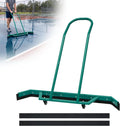 AIWFL 4.3FT Aluminium Alloy Sport Tennis Court Squeegee with Wheels, Tennis Court Rain Shuttle with Additional 2 EVA Foam Blade, Professional Squeegees Floor Water Remover Squeegee Broom, Green