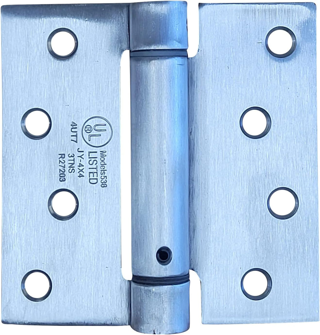 Hinge Outlet Stainless Steel Spring Hinge - 4 Inch Square - Highly Rust Resistant - 6 Pack