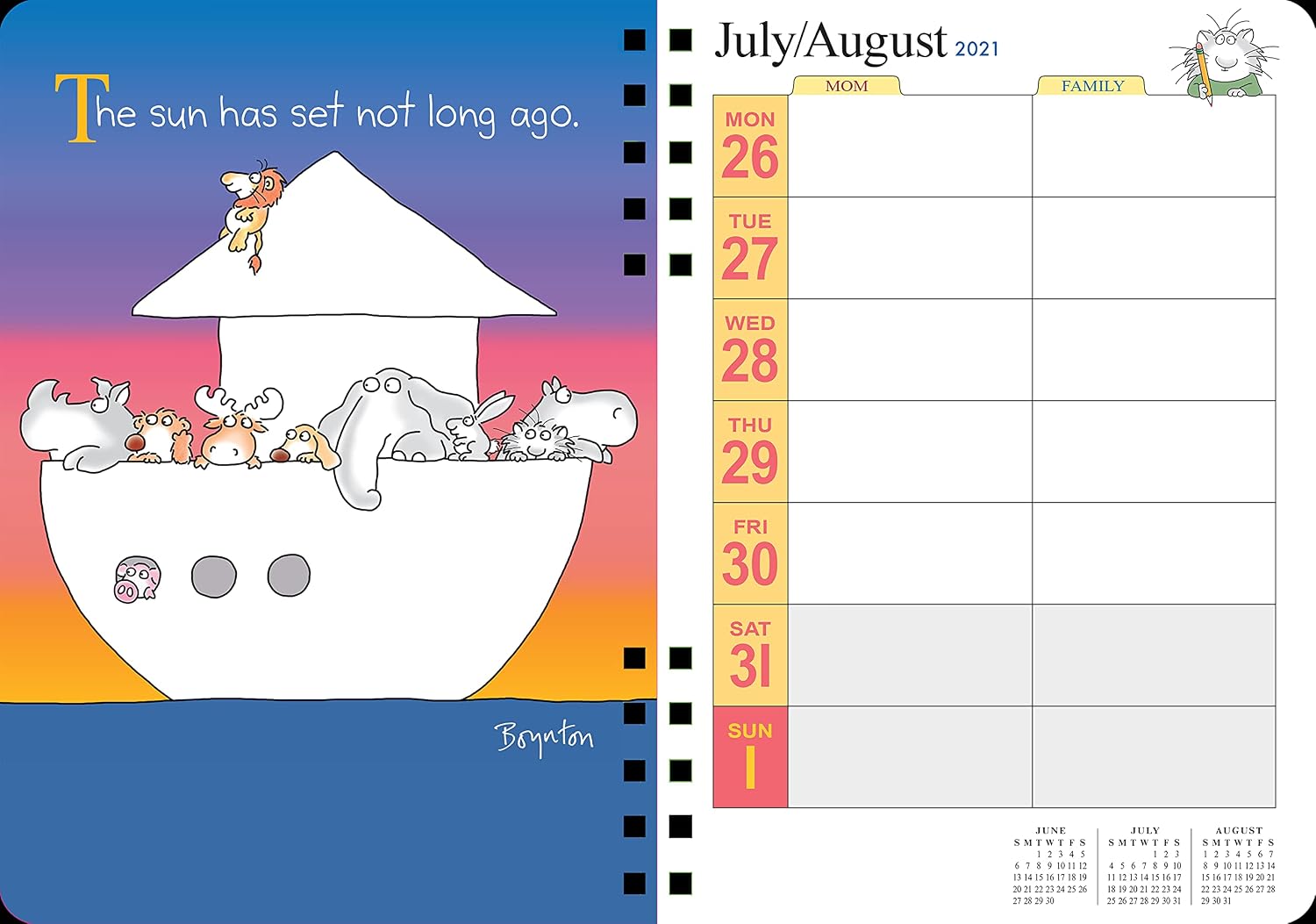 Mom's Family Desk Planner 2022