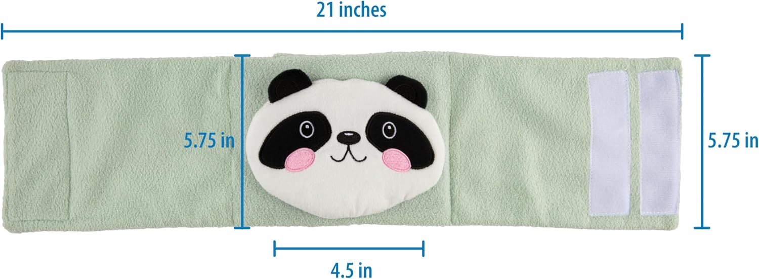 Dr. Brown's Infant Gripebelt Heated Belly Band,Soothe Baby's Tummy with Gentle Warmth and Compression,Panda,0m+,(Pack of 6)