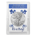 2025 American Silver Eagle in 'It's a Boy' Holder Smyrnacoin Dollar Uncirculated US Mint