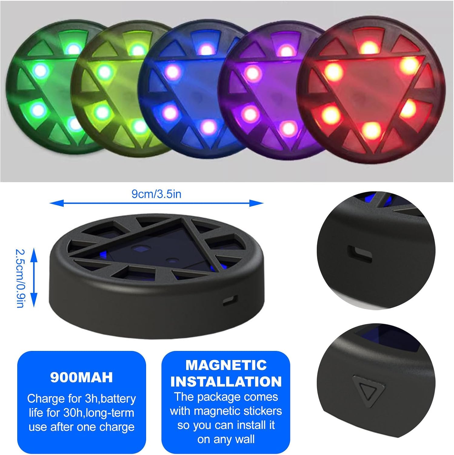 Sports Agility Lights Training Kit,6 Modes - Improves Reaction Time & Agility/Lasts 30 Hours,Reaction Training Light for Tennis/Football/Basketball-Design Different Targeted Training