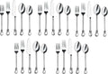 Silverware Twist Collection Polished Stainless Steel Flatware Set (Set of 5)