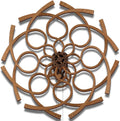 WOODEN.CITY Kinetic Wall Art Sculpture Ornate Geometric, Model Size 37.4 x 27.55 in, Hypnotic Wooden Decor for Office, Home, Living Room, Bedroom, or Kitchen - Stress Relief and Creative Energy Boost