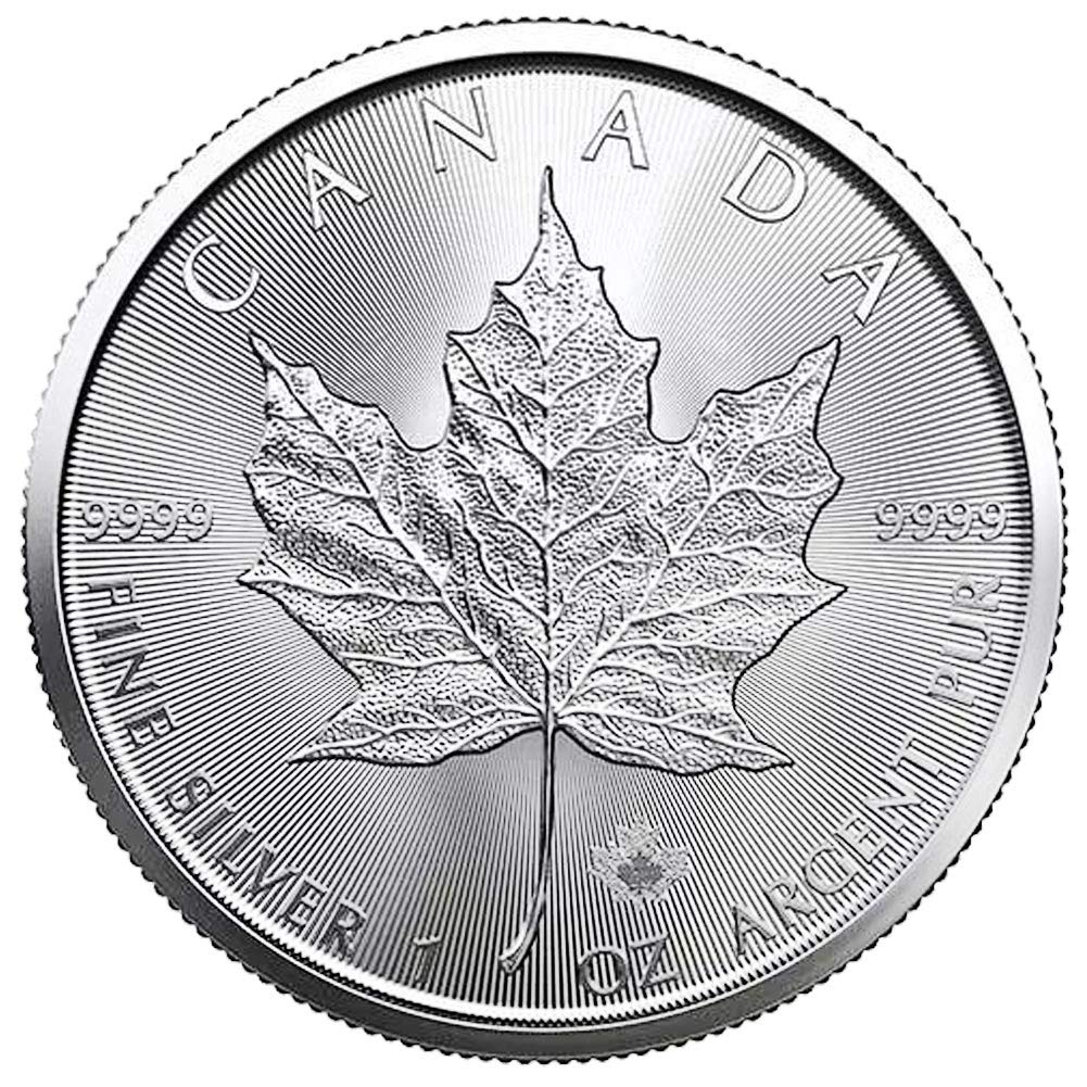 1988 - Present (Random Year) Lot of (10) 1 oz Silver Canadian Maple Leaf Coins Brilliant Uncirculated with Certificates of Authenticity $5 Seller BU