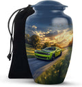 Car Memorial Large Funeral Urns for Adult Ashes - Decorative Ash Holders for Burial - Cremation Urns for Women - Dad Adult Urn for Men 10 Inch