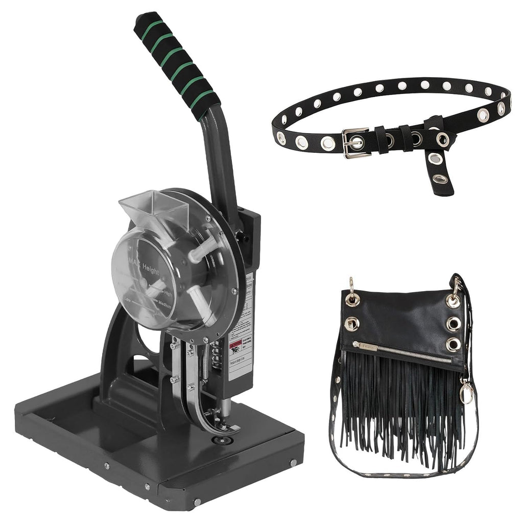 Generic Semi Automatic 8mm Tarpaulin Eyelet Press Punching Machine Eyelet Press Rivet Press for Fabric Leather Banners DIY Projects
