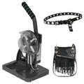 Generic Semi Automatic 8mm Tarpaulin Eyelet Press Punching Machine Eyelet Press Rivet Press for Fabric Leather Banners DIY Projects