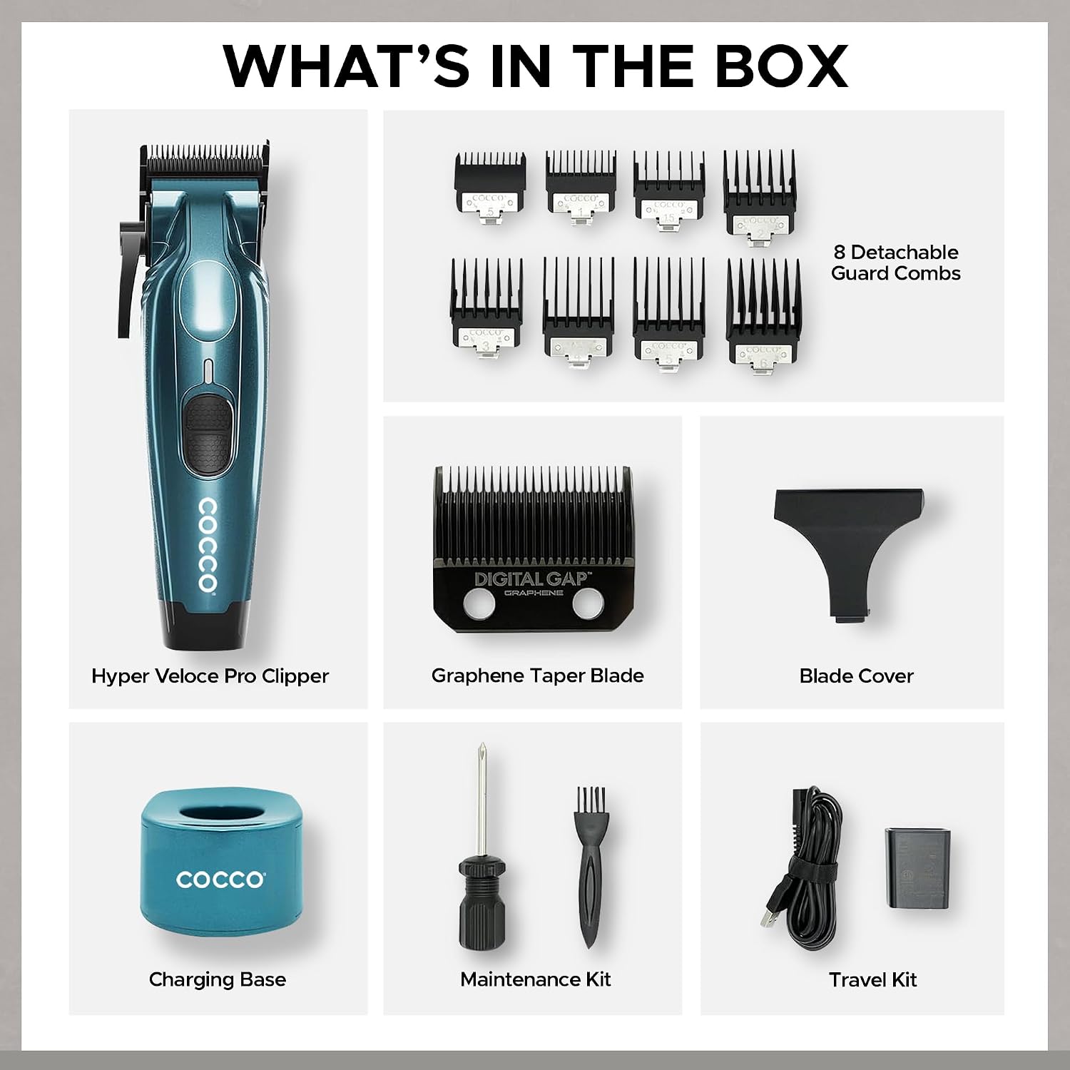 Cocco Professional Hyper Veloce Pro Clipper, Digital Gap Ambassador
