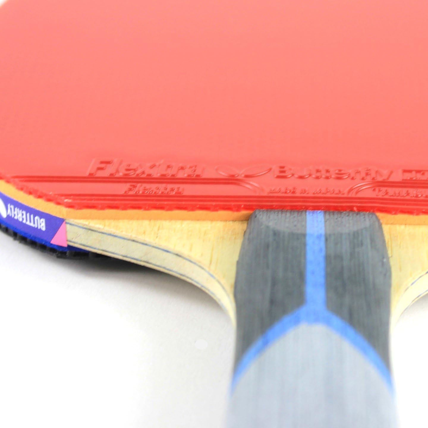 Butterfly 802 FL Shakehand Table Tennis Racket | China Series | Powerful Arylate/Carbon Blade and Rubber Combination with Racket Case | Recommended for Intermediate Level Players (B802FL)