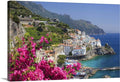 CANVAS ON DEMAND Italy, Campania, Amalfi Coast, Amalfi, Amalfi Overview From Grand Hotel Canvas Wall Art Print by Maurizio Rellini, Coastal, Home Decor, Ocean Artwork, 48'x32'