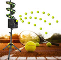 Remote Control Tennis Ball Machine, Portable Tennis Ball Tosser with Triangular Base, 33 Ball, for Self-Play Ball Launcher Beginners, Kids, Coaches, Home-Court