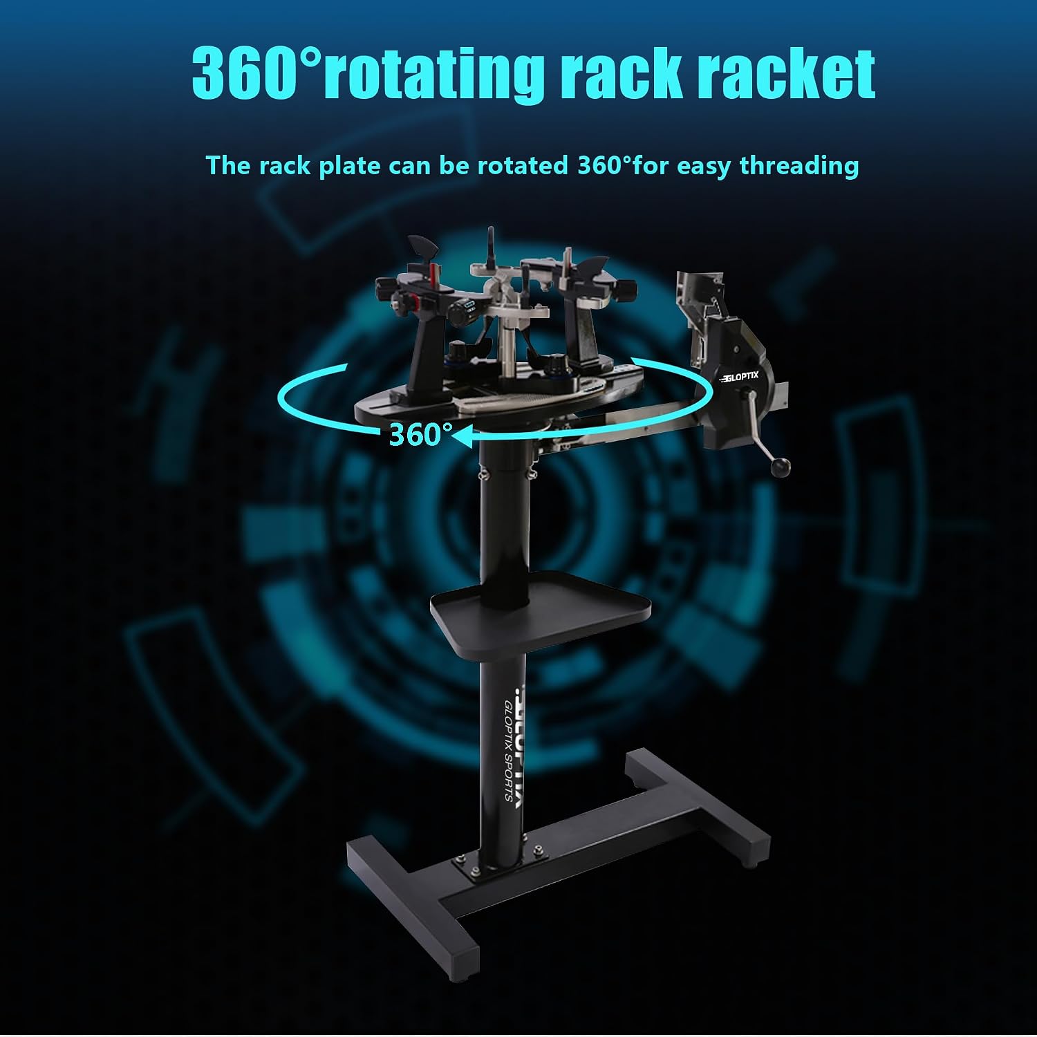 GT-210 Tennis Racket Stringing Machine Manual Vertical Progression Racket String Tools, with Tools and Accessories