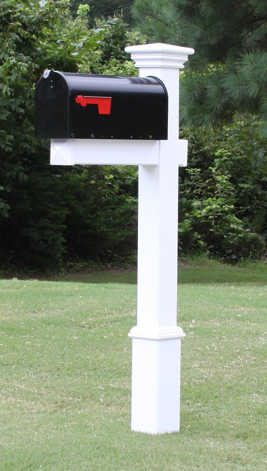 4Ever Products The Grant Vinyl/PVC Mailbox Post (Includes Mailbox)