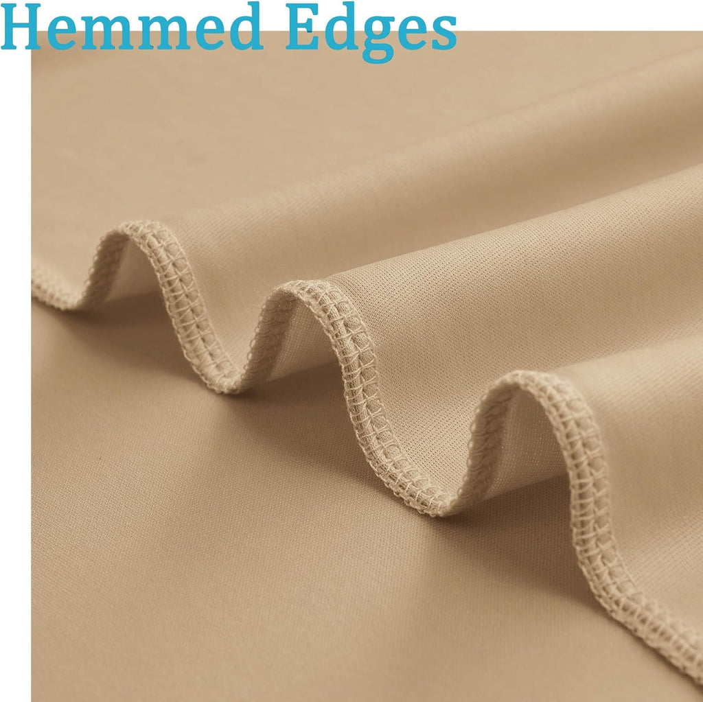 50ftx10ft Wrinkle Free Champagne Backdrop Curtains for Parties, 10 Panels 5x10ft Thick Polyester Backdrop Drapse for Weddings Birthday Photography Background Curtains