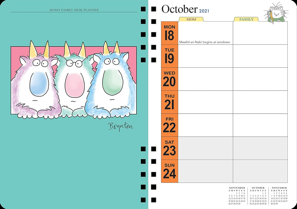 Mom's Family Desk Planner 2022