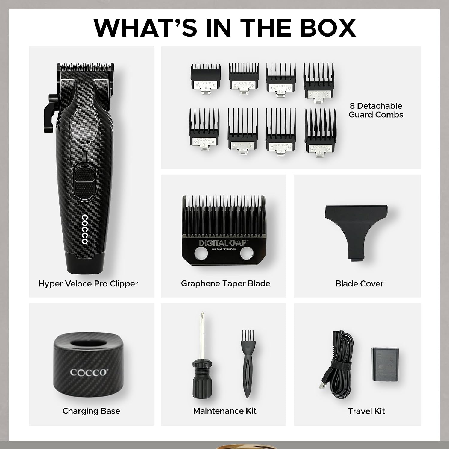 Cocco Professional Hyper Veloce Pro Clipper, Digital Gap Ambassador