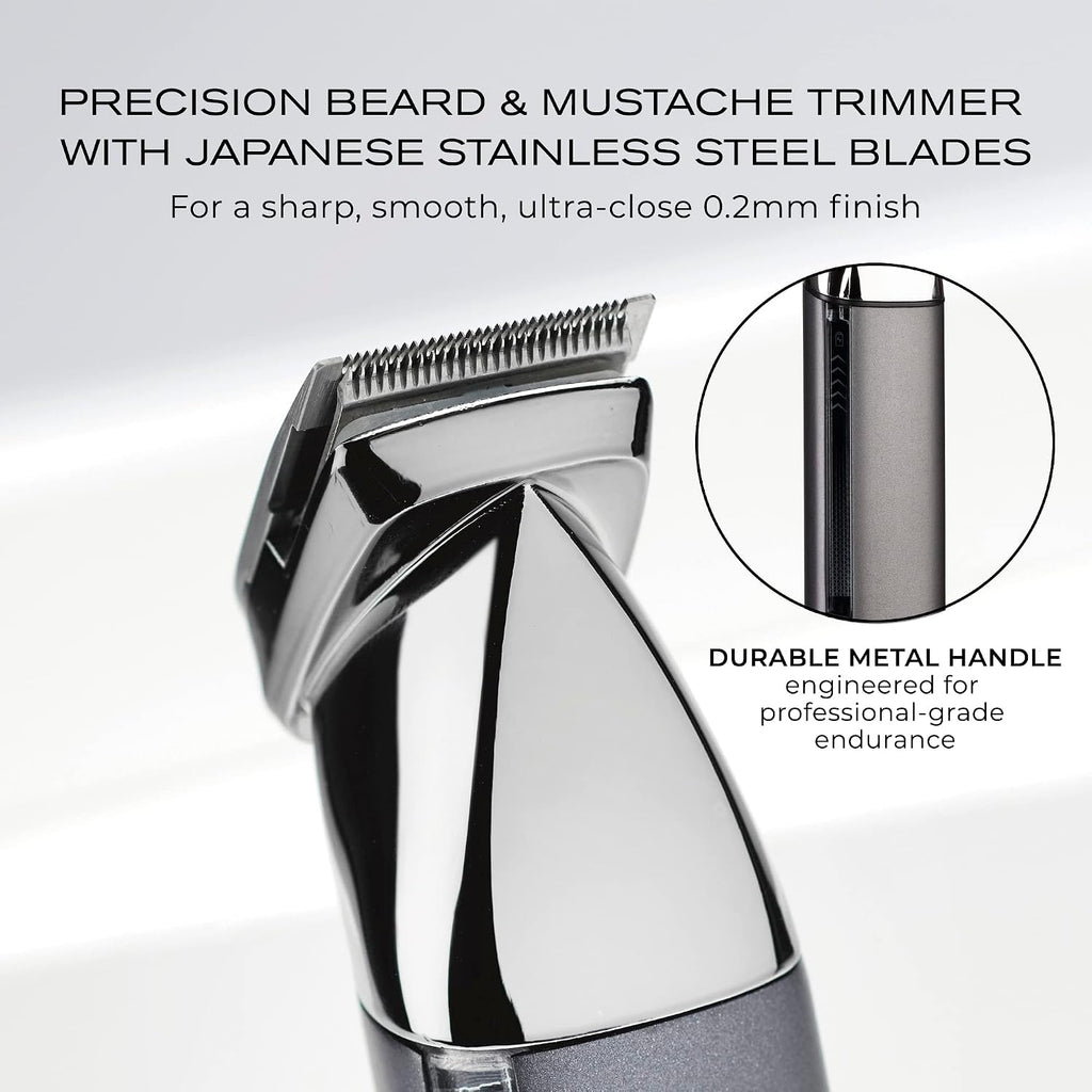 ConairMAN Ultimate Trim Precision All-in-One Beard Trimmer for Men, for Body, Face, Ear and Nose Hair Trimmer, 18 piece Men's Grooming Kit, Cordless/Rechargeable