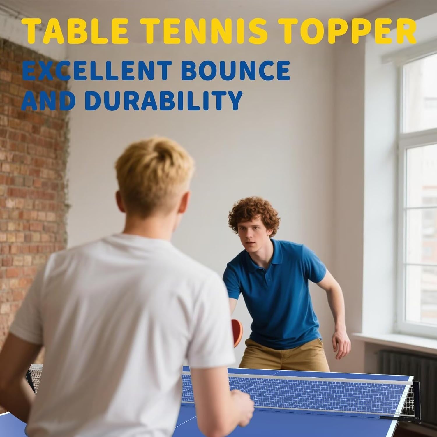 Ping Pong Table Topper for Pool Table,Foldable 8x4 FT Ping Pong Conversion Top with Net Set for Billiard Table w/Net & Foam Padding, Easy Conversion