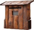 Wooden Wall-Mount Mailboxes, Vintage Cabin Mailbox, Hanging Post Box for Outside, Large Rainproof Suggestion Box Home Decor 15 x 7 x 14 Inch