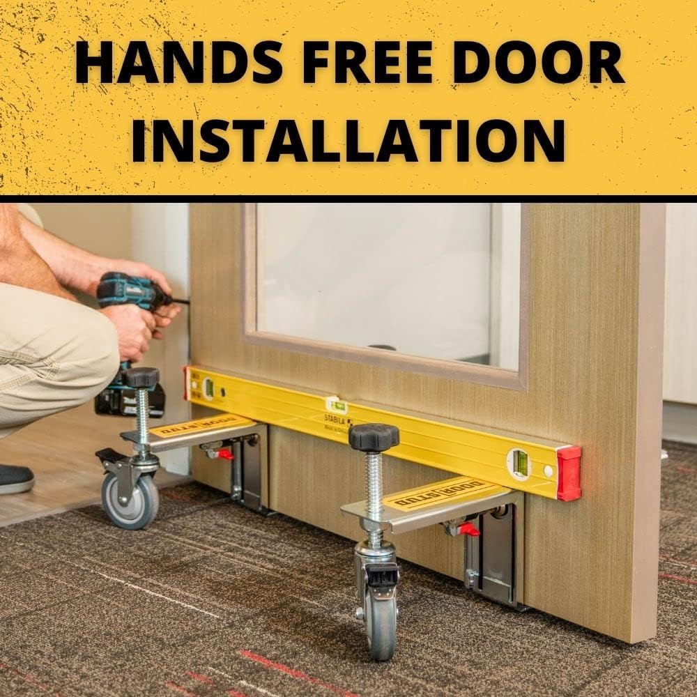 Door Stud Pro Series Door Installation Hardware Tool Kit for 1-3/8' and 1-3/4' Pre-Hung, Slab, and Front Doors - The Single Person, Hands-Free Door Install Kit - Discontinued