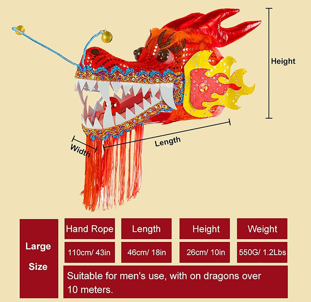NOLLAM Outdoor 8m/26ft Chinese Traditional Dragon Dance Ribbon Streamer Flinging Spiral Practice 3D Silk-Like Flowy Spinning & Shaking Poi for New Year Spring Festival Gifts Wu Long, Green