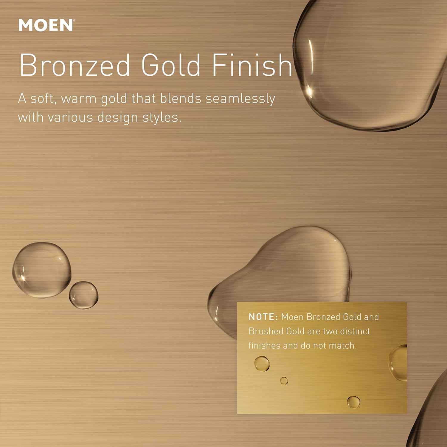 Moen Gibson Bronzed Gold 1-Handle M-CORE Trim Kit with Shower Lever, Valve Required, UT2921BZG