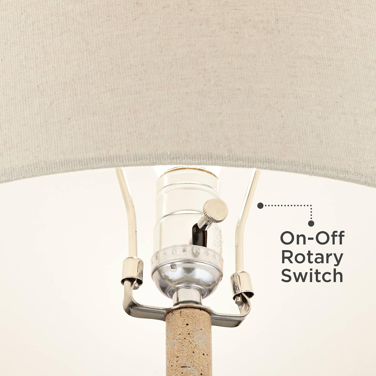 360 Lighting Cozumel 26 3/4' Tall Geometric Rustic Mid Century Modern Coastal Table Lamps Set of 2 Beige Living Room Bedroom Bedside Nightstand House Office Home Reading Off-White Shade