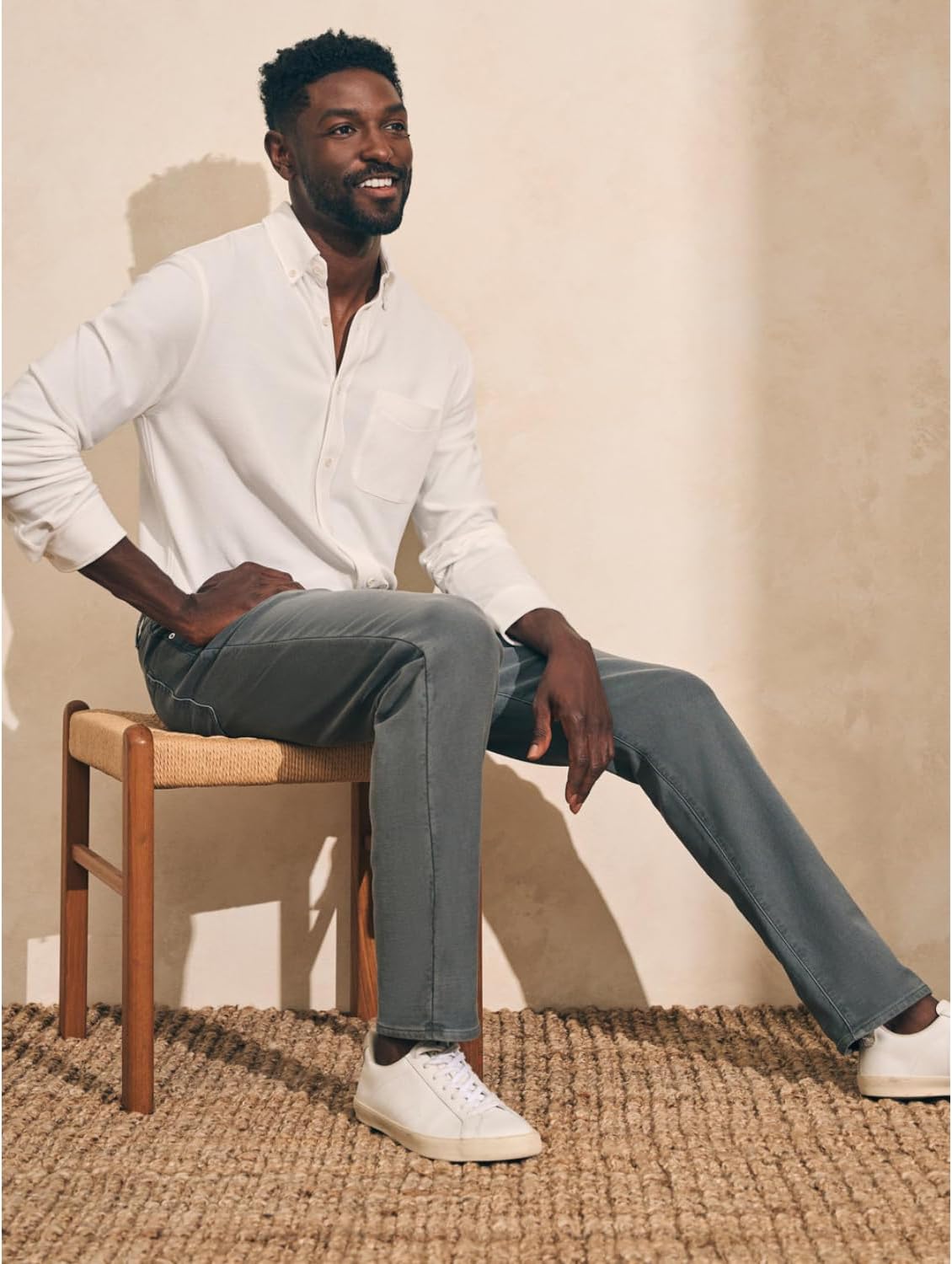Faherty Men's Stretch Terry 5 Pocket Pant