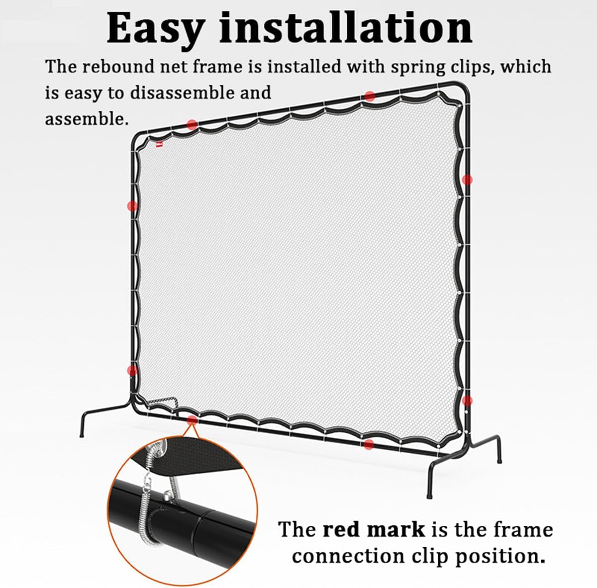 Portable Tennis Rebound Net, 9.6x7' Rebound Wall Multi-Sport Training Equipment for Tennis & Racquet Sports Ball Backboard, Jumbo Tennis Training for Indoor & Outdoor