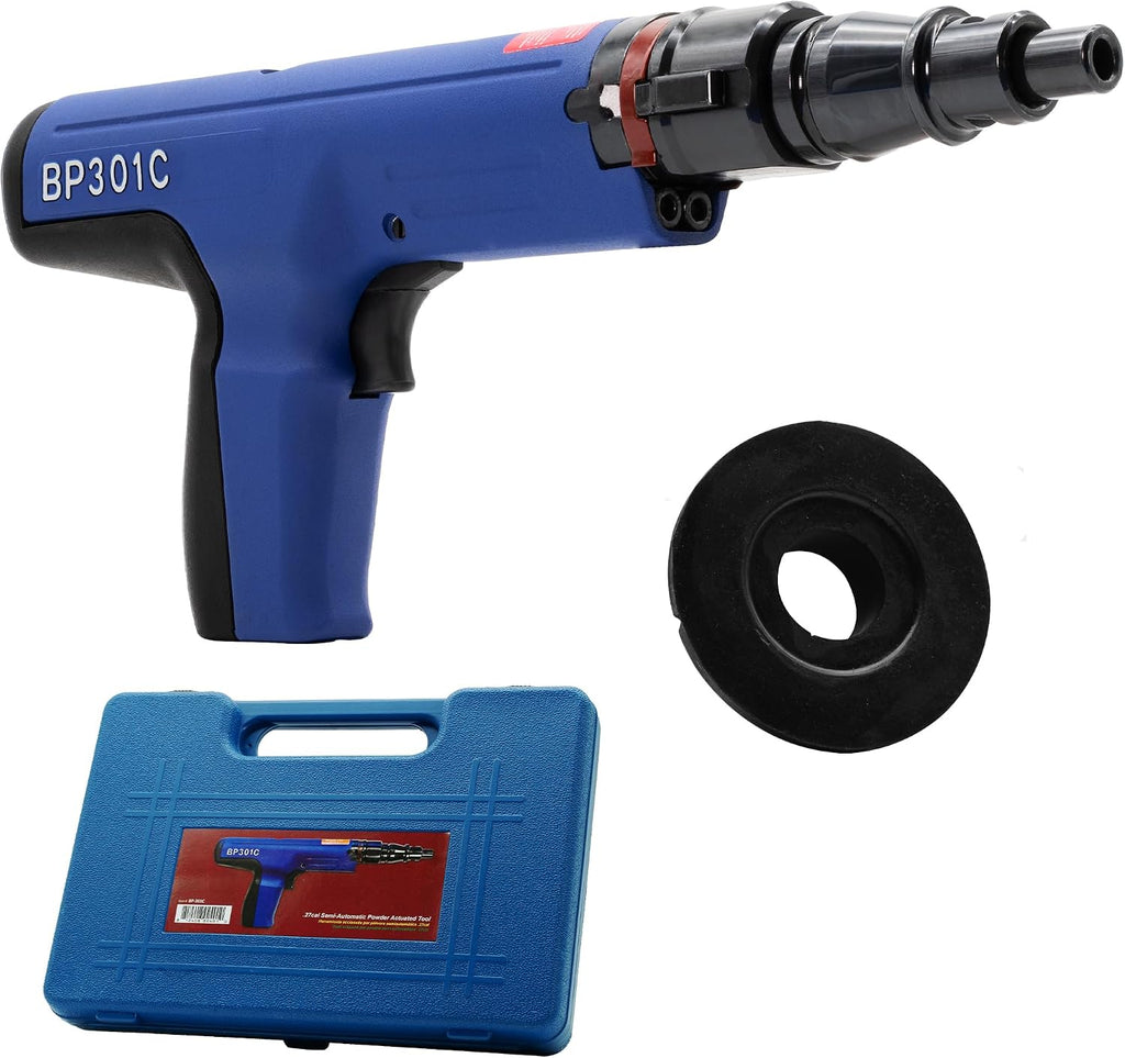 BLUEPOINT Fasteners BP-301C Semi-Automatic .27 Cal Powder Actuated Tool – Interchangeable, Versatile, Reliable & Dependable. Great for Commercial and Residential Construction