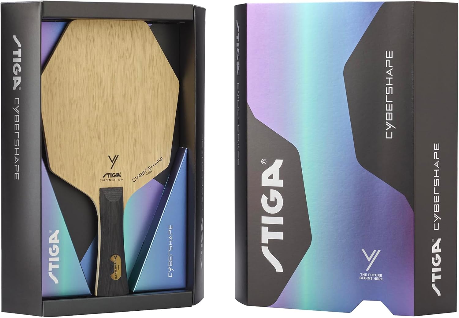 STIGA Cybershape Wood Table Tennis Blade I Superior Control & Enhanced Grip for Offensive Play