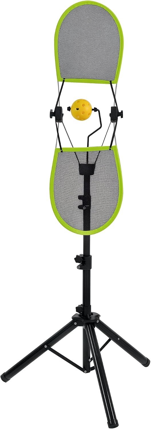 Pickleball Topspin Trainer,Solo Pickleball Practice Equipment,Portable Pickle Ball Training aids-Master Topspin&Backspin Techniques,Multi-Setting Trainer for Courts,Homes&Beyond