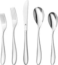 DANIALLI Silverware Set for 6 | 18/10 Stainless Steel Flatware Set | Mirror Finish, Heavy-Duty, Dishwasher Safe, Elegant & Durable, Built to Last (30-Piece, Marettimo)