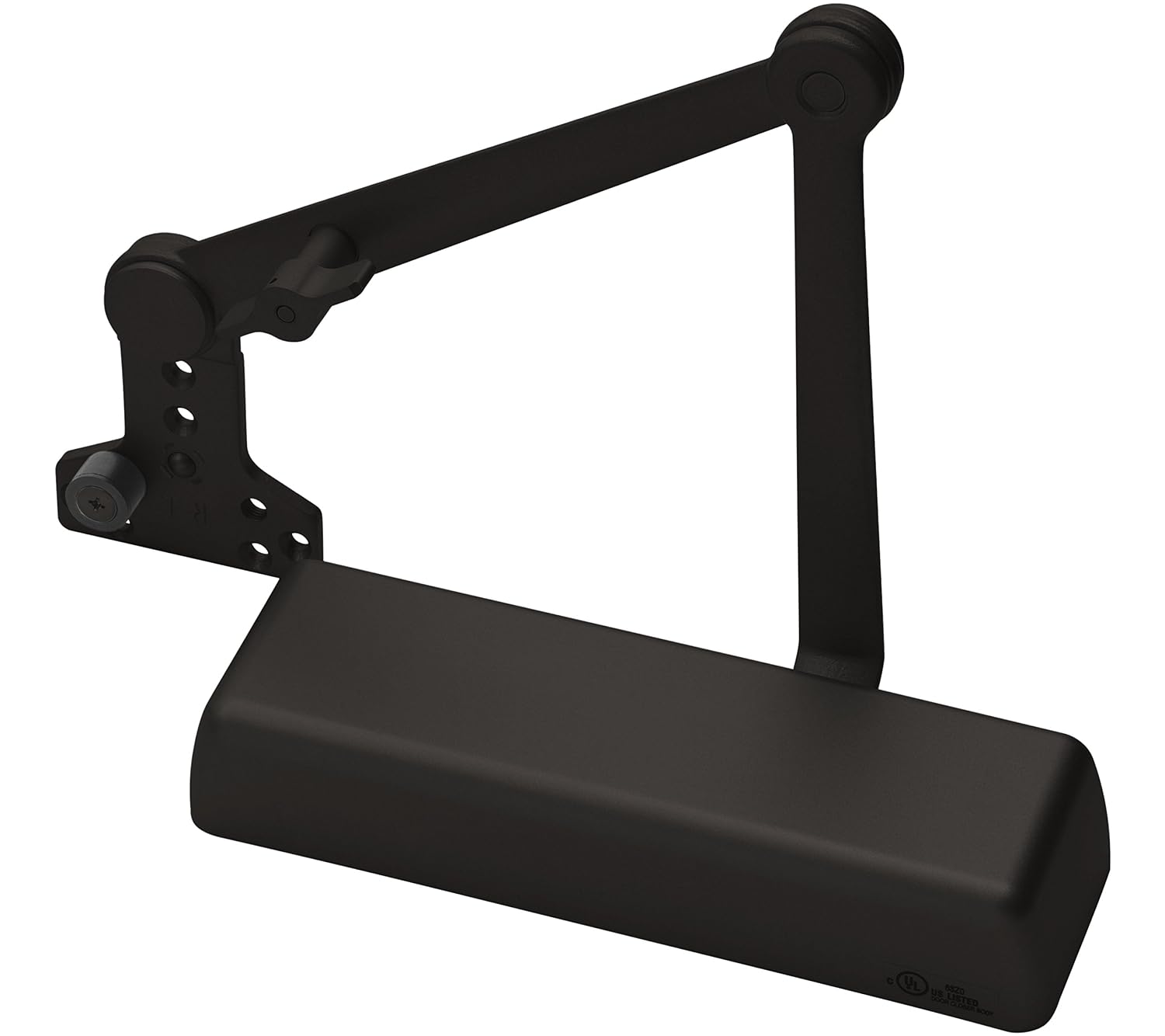 Yale 5821T x 690 Door Closers, Cast Iron Body, 690 Satin Bronze Painted Finish, Hold Open with Stop Arm, Full Cover, Door Sizes 1 to 6