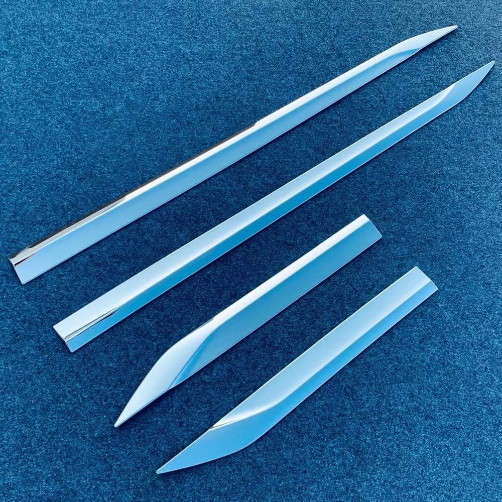 ITrims for Toyota VENZA 2020 2021 Side Door Body Molding Streamer Protector Cover Trim 4PCS ABS Plastic Exterior Car Accessories Decorations Glossy