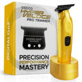 Cocco Hyper Veloce Pro Trimmer, Digital Gap Graphene Blade Edger, High-Torque Brushless BLDC Motor, Cordless, All-Metal Design, Lithium-Ion Battery, Charging Base Included