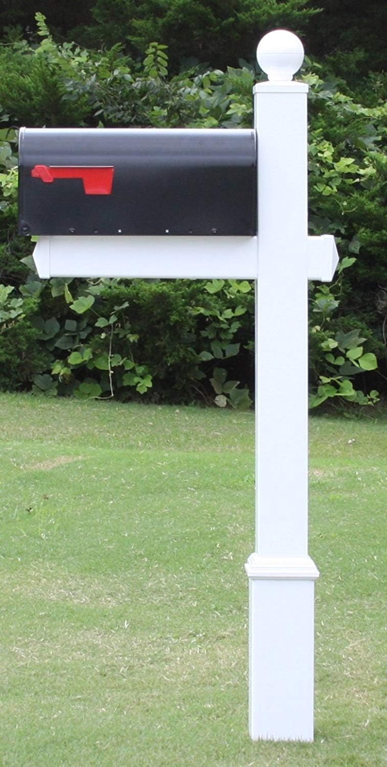 4Ever Products The Garfield Vinyl/PVC Mailbox Post (Includes Mailbox)