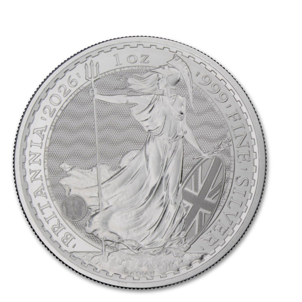 2026-1 oz British Silver Britannia Coin Brilliant Uncirculated with Certificate of Authenticity £2 Seller BU
