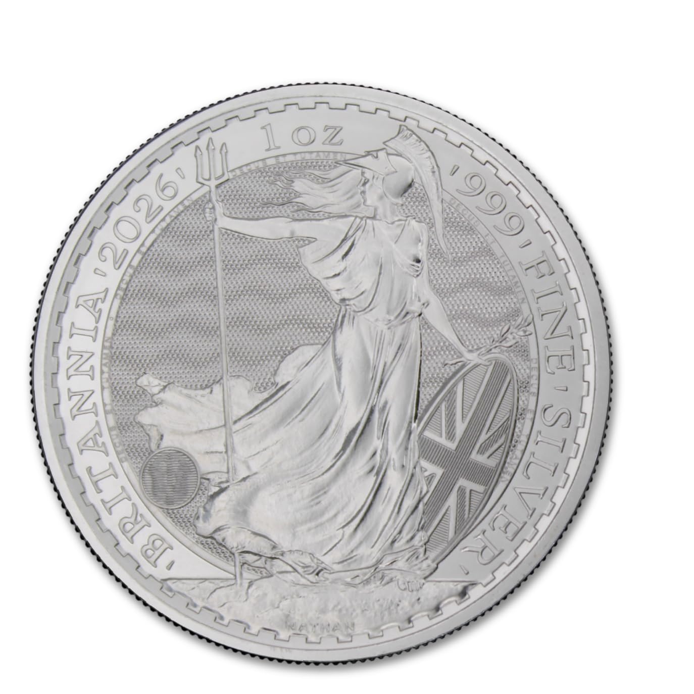 2026-1 oz British Silver Britannia Coin Brilliant Uncirculated with Certificate of Authenticity £2 Seller BU