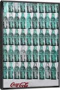 Andy Warhol Canvas Wall Art Warhol Pop Art Greencocacolabottles Framed Painting For Bedroom Livingroom Office