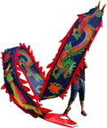 NOLLAM Outdoor 3D Colorful Dragon Poi 8m/10m Chinese Folk Silk-Like Flowy Shaking & Flinging Outdoor Flinging Fitness Dragon Dance Wu Long Ribbon Streamer Wu Long