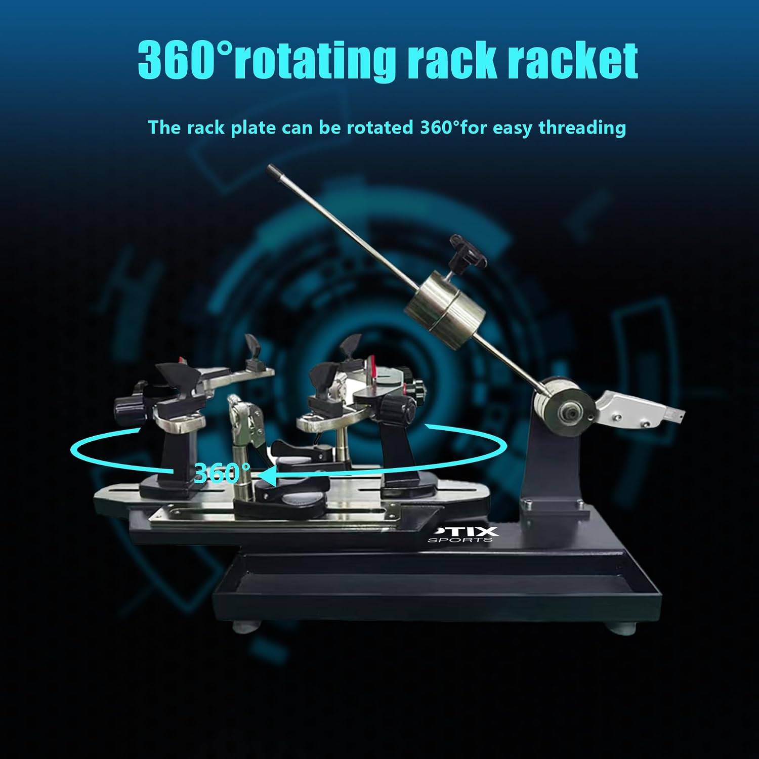 GT-120 Drop Weight Stringing Machine Manual Desktop Tennis Racket Stringing Machine, with Tools and Accessories