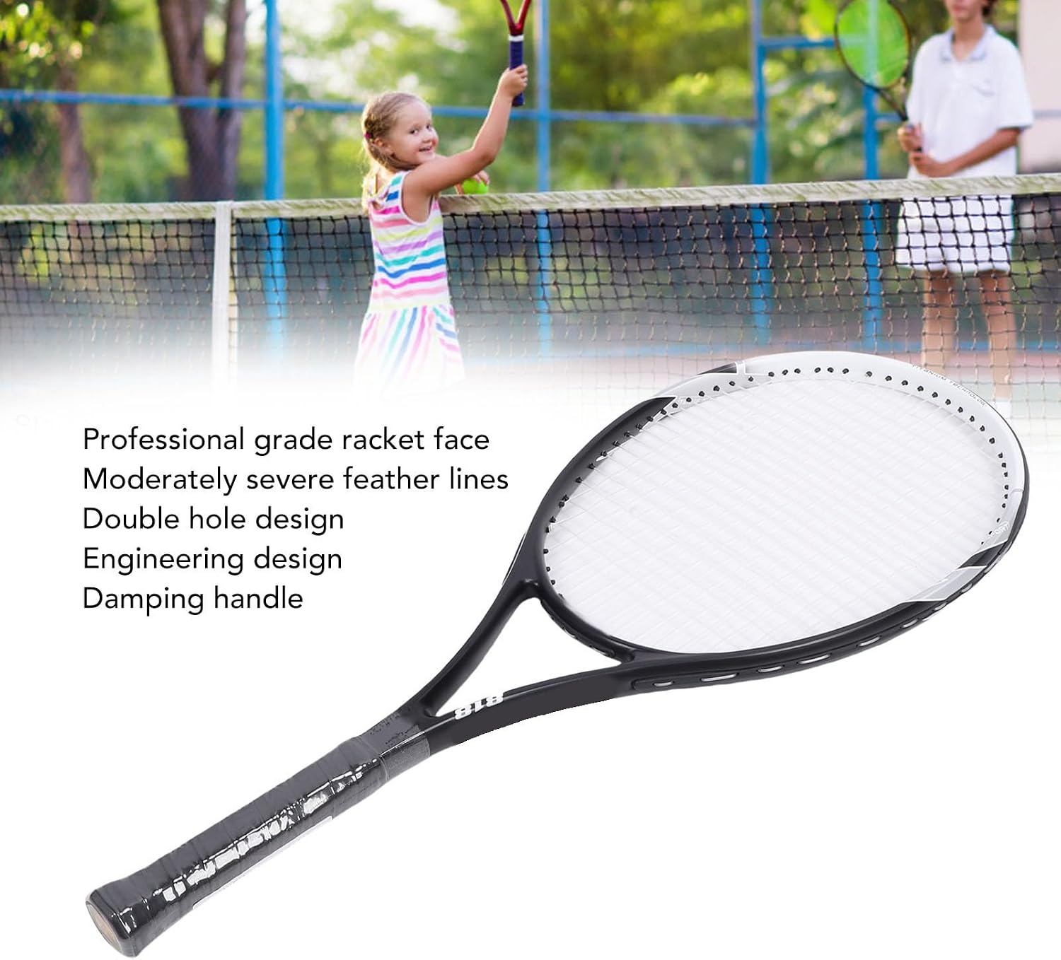 RiToEasysports Tennis Rackets, Composite Material Super Light Kids Racquets with Line Training Kit Suitable for People Who Sit for Long Periods at Work