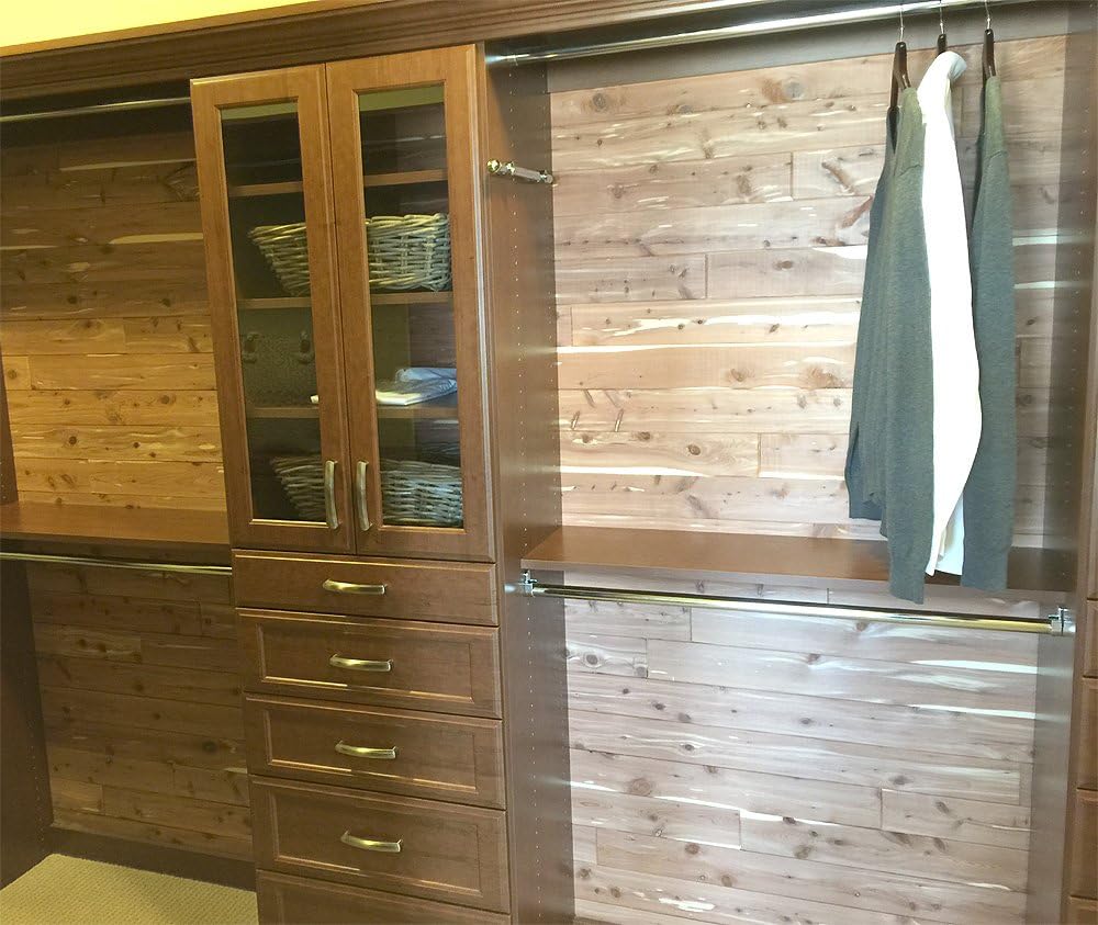 Cedar Elements Aromatic Red Cedar Planking Closet Liner 1/4' x3-3/4 x48 inch Unfinished Red Cedar Aromatic Cedar Tongue and Groove Wall Plank (450 Square Feet 1Pallet) Little Wholesale Program