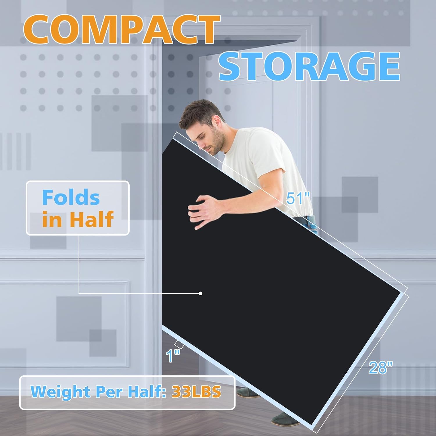 IUNNDS Table Tennis Table Topper, 6/7/8/8.5/9FT Foldable Ping Pong Conversion Top with Net Set for Billiard & Pool Tables